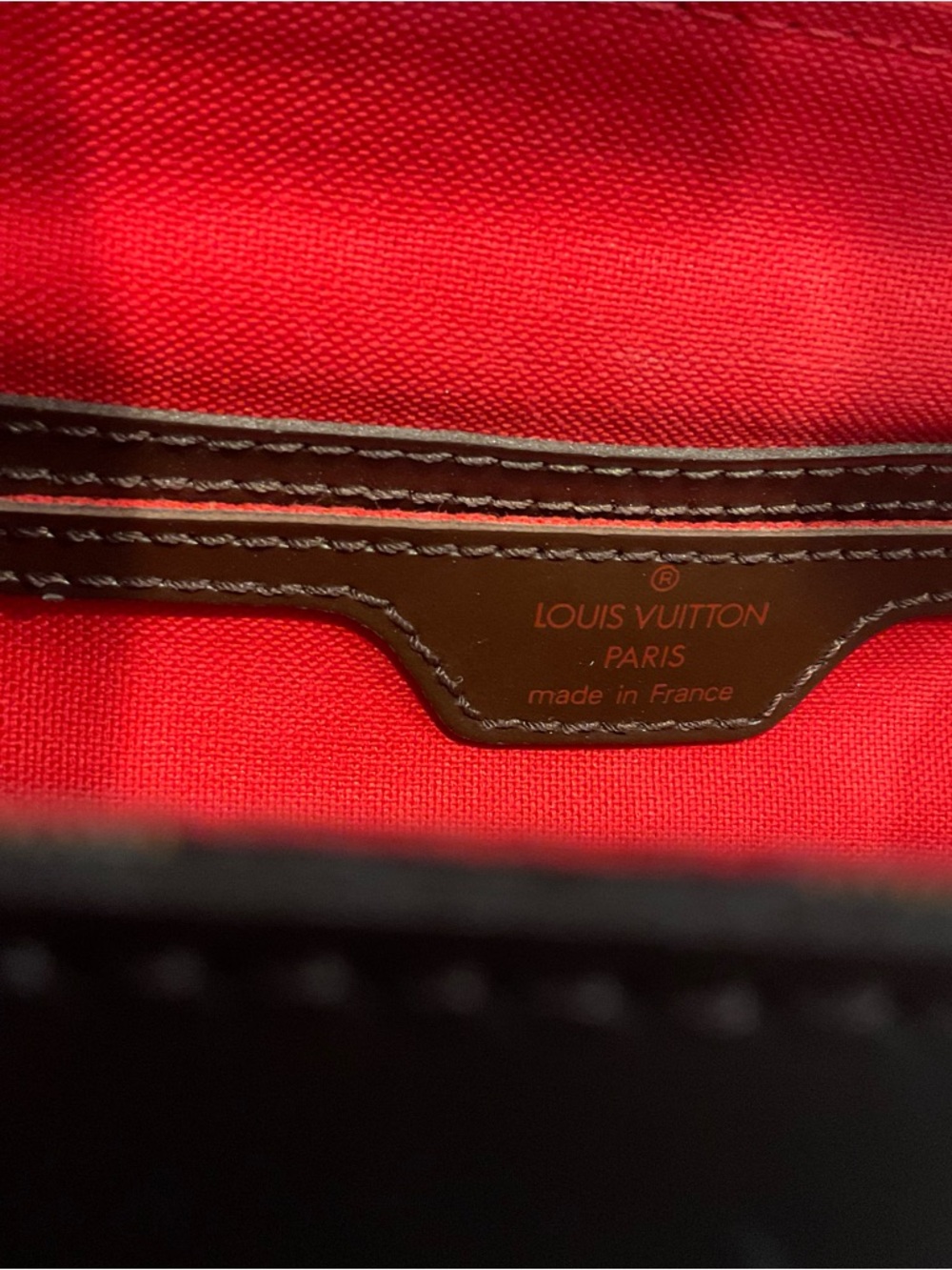 LOUIS VUITTON AUTHENTIC Brown Check Damier Ebine Soho Backpack-IMMACULATE - Picture 15 of 16